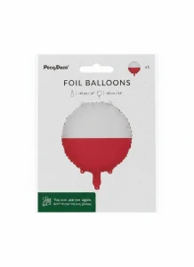 Balon foliowy 35cm, Flaga Polski Partydeco (FB424-POL)