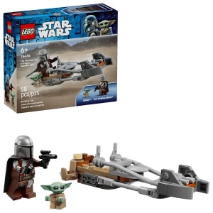 Klocki konstrukcyjne Star Wars Śmigacz Mandalorianina i Grogu Lego (75436)
