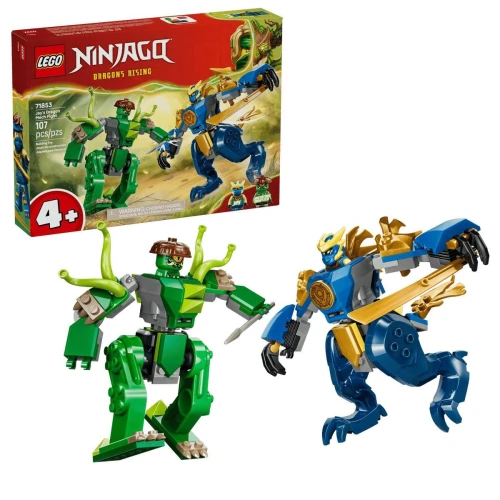 Klocki konstrukcyjne Ninjago Bitwa w smoczym mechu Jaya Lego (71853)