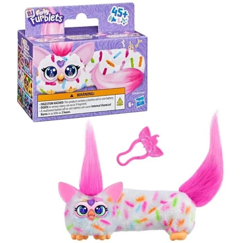 Pluszak interaktywny FURBY DJ Furbiś Berry Cup Cake Hasbro (G17815X0)