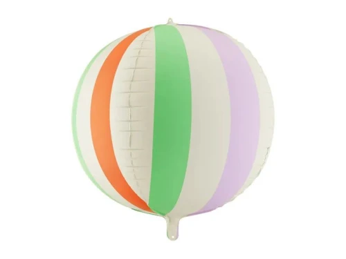 Balon foliowy piłka w paski Partydeco (FB418)