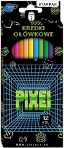 Kredki ołówkowe PIXEL GAME 12 kol. Starpak (580598)