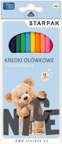 Kredki ołówkowe Bear 12 kol. Starpak (580599)
