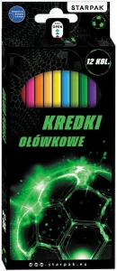Kredki ołówkowe Football 12 kol. Starpak (580597)