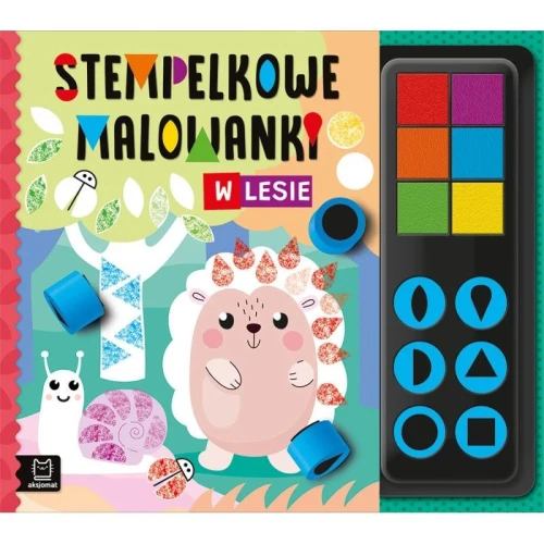 Książka dla dzieci Stempelkowe malowanki. W lesie Aksjomat