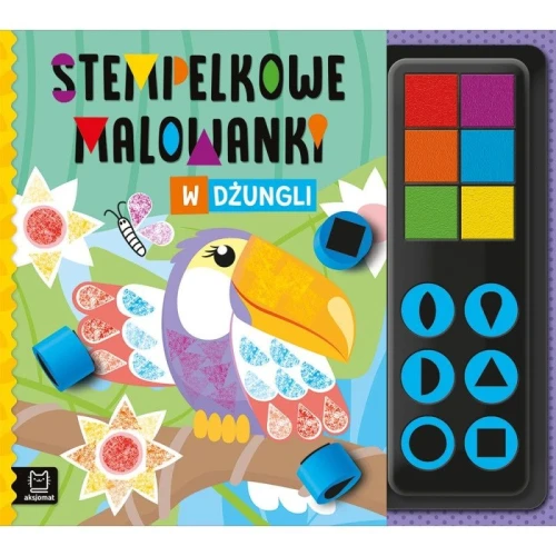 Książka dla dzieci Stempelkowe malowanki. W dżungli Aksjomat