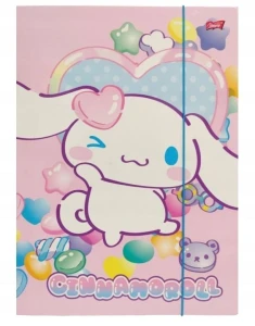 Teczka kartonowa na gumkę My Little Friend (Cinnamoroll) A4 różowy 300g Unipap
