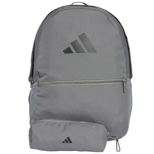 Plecak Classic szary z saszetką Adidas (JD3092)