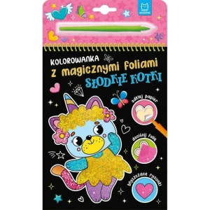 Książka dla dzieci z magicznymi foliami. Słodkie kotki Aksjomat