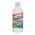 Farby plakatowe Bambino w butelce 500 ml kolor: biały 500ml 1 kolor. Bambino (biała)