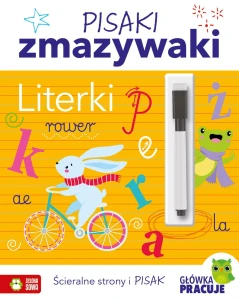 Książka dla dzieci Pisaki zmazywaki. Literki Zielona Sowa