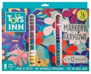 Marker specjalistyczny akrylowe 36szt. wkład mix okrągła końcówka Stnux (STN9650)