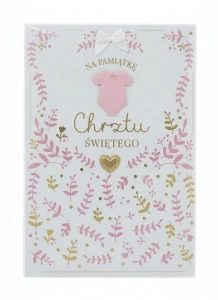 Pamiątka chrztu Chrzest Kukartka (PMB-0009)