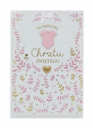 Pamiątka chrztu Chrzest Kukartka (PMB-0009)