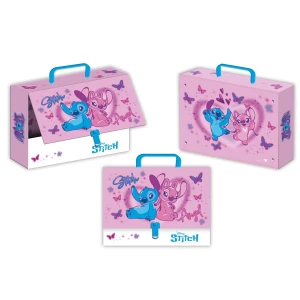 Teczka kartonowa na zatrzask Stitch Pink A4 mix Beniamin (63827)