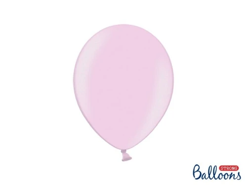 Balon gumowy Metallic Candy Pink 1op/100sztuk metalizowany 100 szt różowy 270mm Strong Baloons (SB12M-081)
