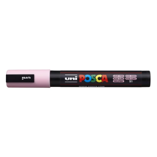 Marker specjalistyczny Posca wkład różowy jasny 1,8-2,5mm okrągła końcówka Uni (PC-5M)