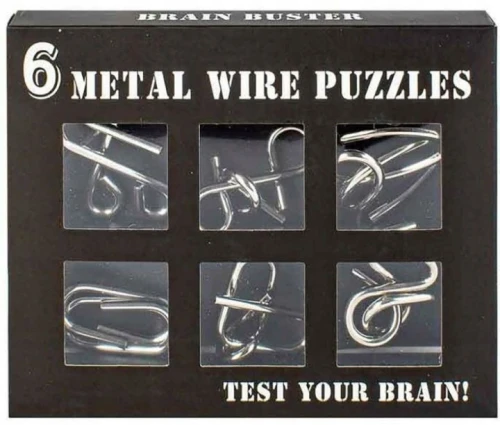 Gra logiczna łamigłówki logiczne puzzle metalowe 7 Toys (789760)