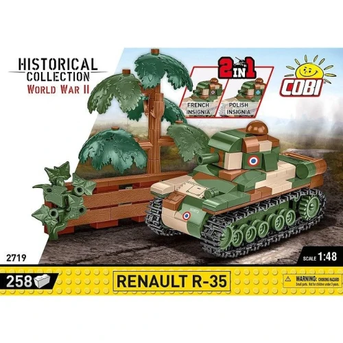 Klocki konstrukcyjne Czołg Renault R-35 258el. Cobi (2719)