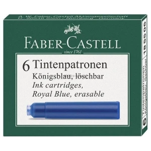 Naboje krótkie niebieski ciemny Faber Castell (185506)