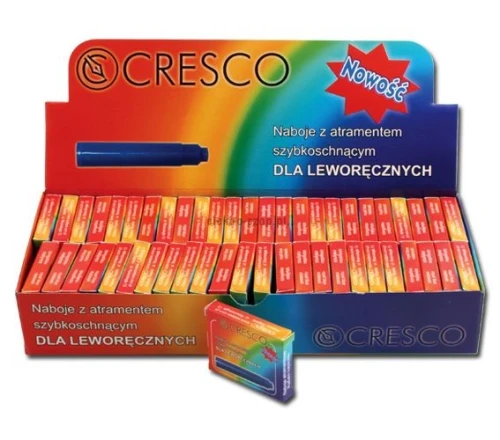 Naboje krótkie szybkoschnące dla leworęcznych niebieskie Cresco (080060)