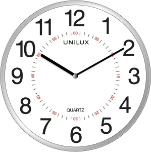 Zegar ścienny Aria metaliczny szary Unilux (400094280)