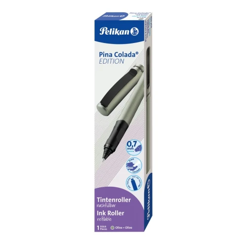 Pióro kulkowe Pina Colada 824408 oliwkowe metalik wkład niebieski Pelikan (400191303)