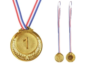 Gadżet złoty medal cynkowy 6,5cm Lean (20947)