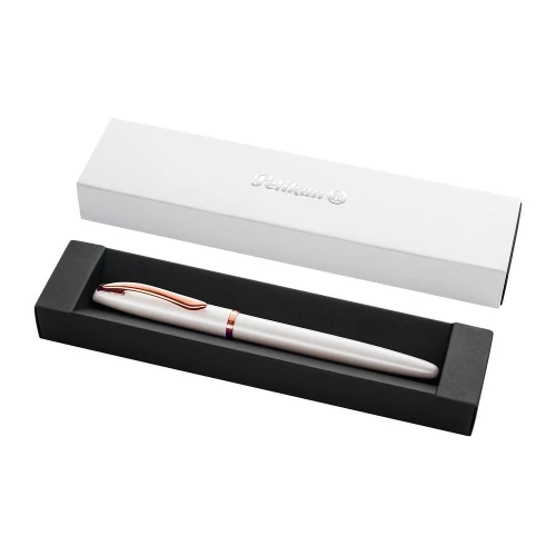 Pióro kulkowe Jazz Noble Elegance Pearl wkład niebieski Pelikan (400197460)