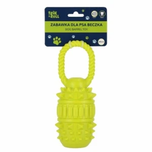 Gadżet Zabawka dla psa Beczka 20 cm z uchwytem zielona Trik Roll (560863)
