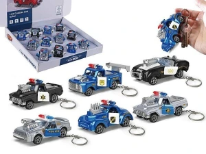 Brelok auto policyjne metalowe 1:64 mix Adar (632714)