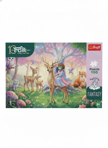 Puzzle Trefliki Zwierzęta z magicznego lasu 100 el. Trefl (16577)