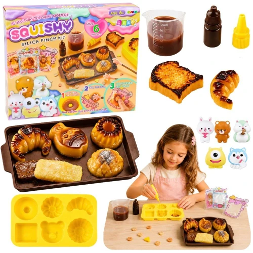 Zestaw kreatywny dla dzieci Plastyczny Tworzenie Squishy Ozdobne Wypieki Ciastka DIY Lean (29704)