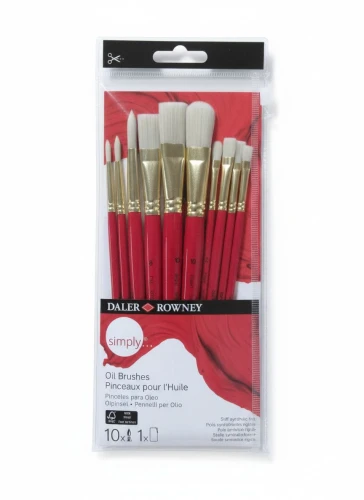 Pędzel Oil 10 szt Daler Rowney (216640110)