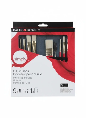 Pędzel Oil 10 szt Daler Rowney (216646010)