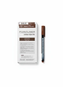 Cienkopis kreślarski POINTLINER wkład orzechowy 0,4mm 1kol. Pentel (S40-E)