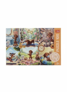 Puzzle Długi dzień jamnika 100 el. Trefl (16567)