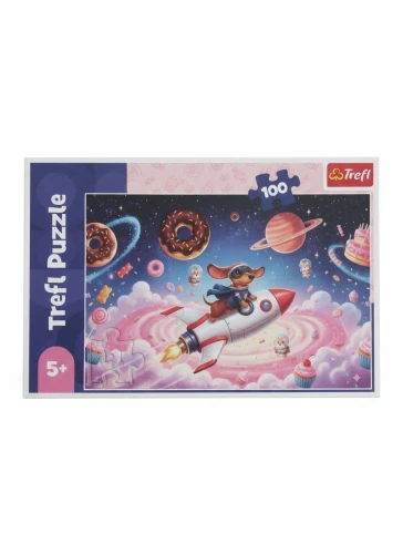 Puzzle Jamnik na rakiecie 100 el. Trefl (16558)