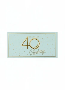Skarbonka pudełko na banknoty Kukartka (MB-016 Urodziny 40 Elite)