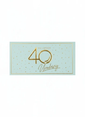Skarbonka pudełko na banknoty Kukartka (MB-016 Urodziny 40 Elite)