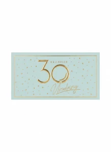 Skarbonka pudełko na banknoty Kukartka (MB-014 Urodziny 30 Elite)