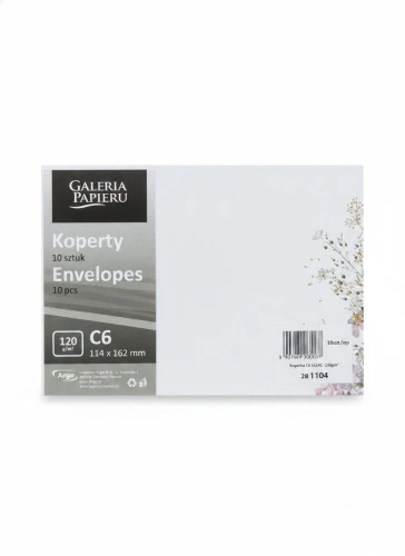 Koperta C6 lilac biała Galeria Papieru (281104) 10 sztuk