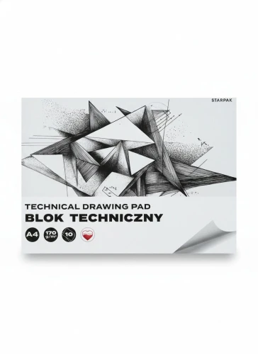 Blok techniczny A4 biały 170g 10k Starpak (587755)
