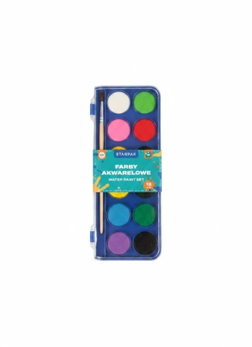 Farby akwarelowe 12 kolor. Starpak (583155)
