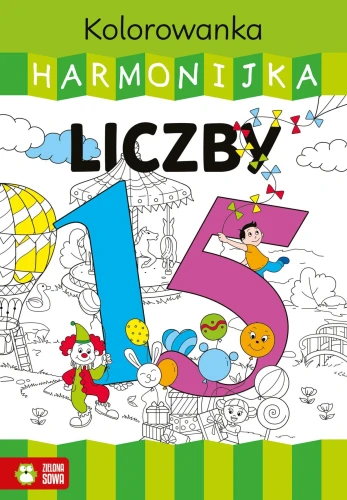 Książka dla dzieci harmonijka. Liczby Zielona Sowa