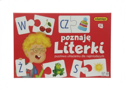 Puzzle poznaje literki 30 el. Adamigo