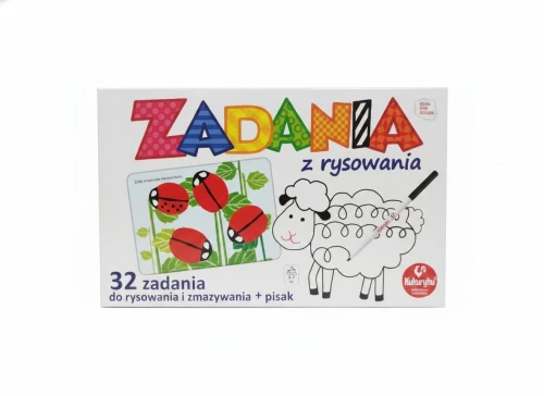 Gra edukacyjna zadania z rysowania Kukuryku