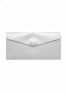 Teczka plastikowa na guzik STARDUST SILVER DL srebrna Biurfol (TKSD-DL-02)