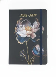 Kalendarz książkowy (terminarz) TNS 18 miesięczny B6 Antra (Orchidea)