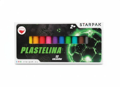 Plastelina 12 kol. Football mix Starpak (584480)